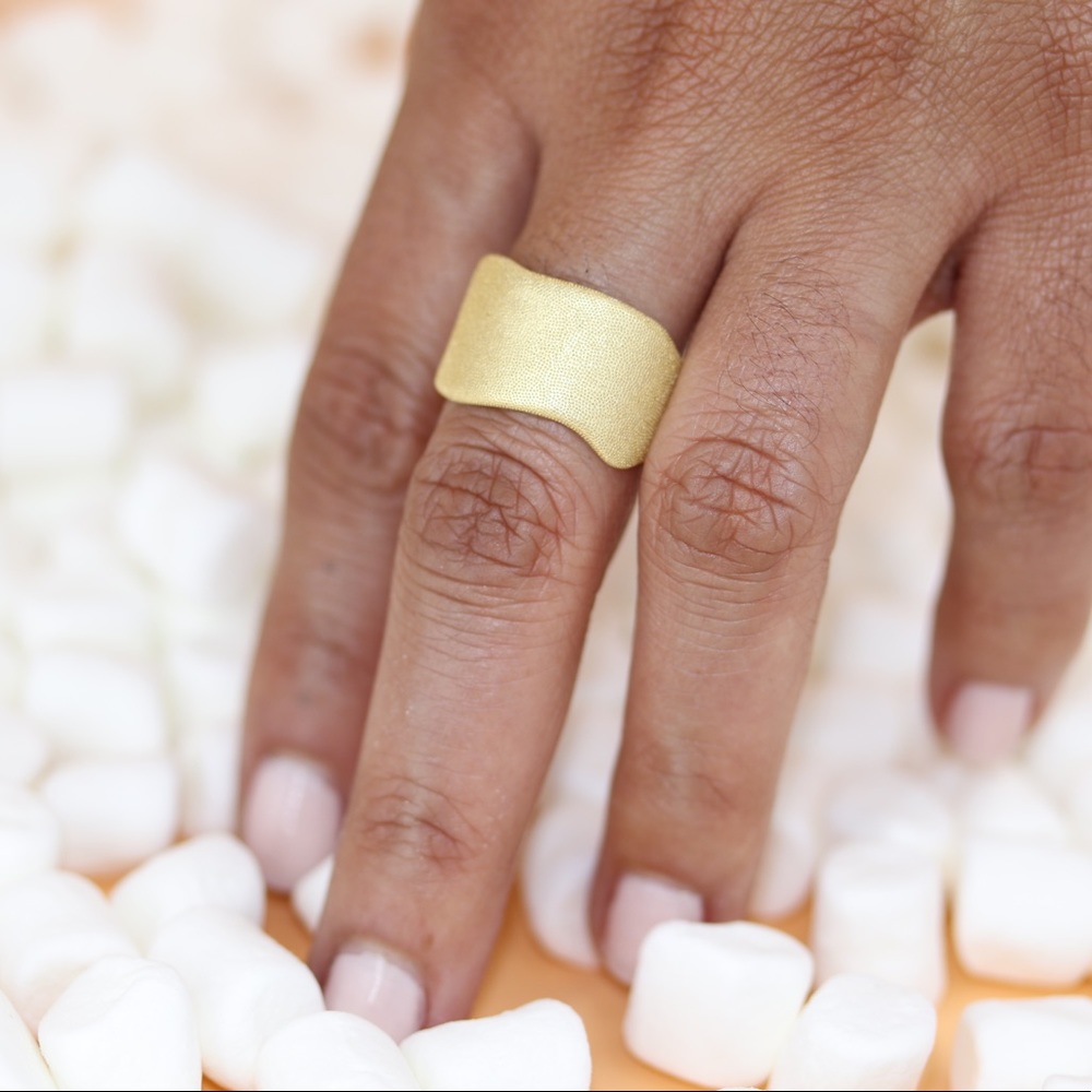 Hand made gold vermeil ring.